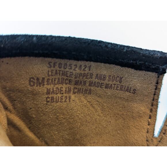 NWOT Sofft Allene II Suede Leather Black Studded Cowboy Boots Bootie Side Zip 6M - Picture 8 of 9